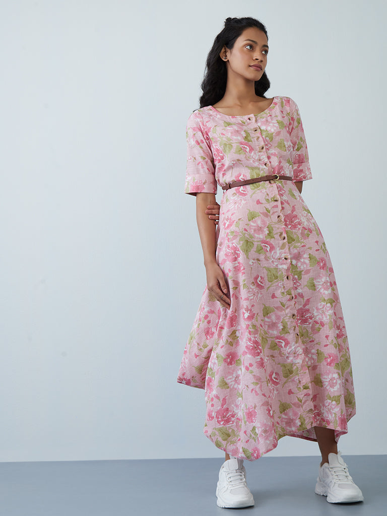 Shop Bombay Paisley Pink Floral Dress ...